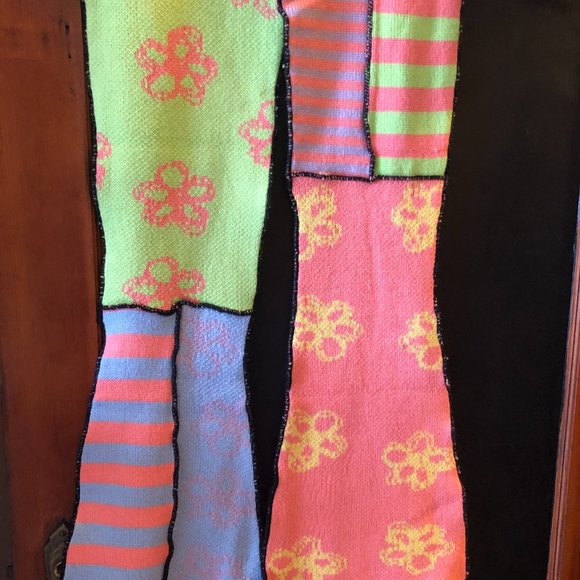 THE RAGGED PRIEST BANGER KNIT FLARES MULTI - Picture 6 of 12